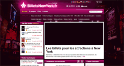 Desktop Screenshot of billetsnewyork.fr