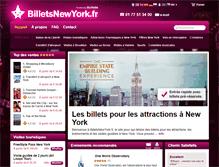 Tablet Screenshot of billetsnewyork.fr